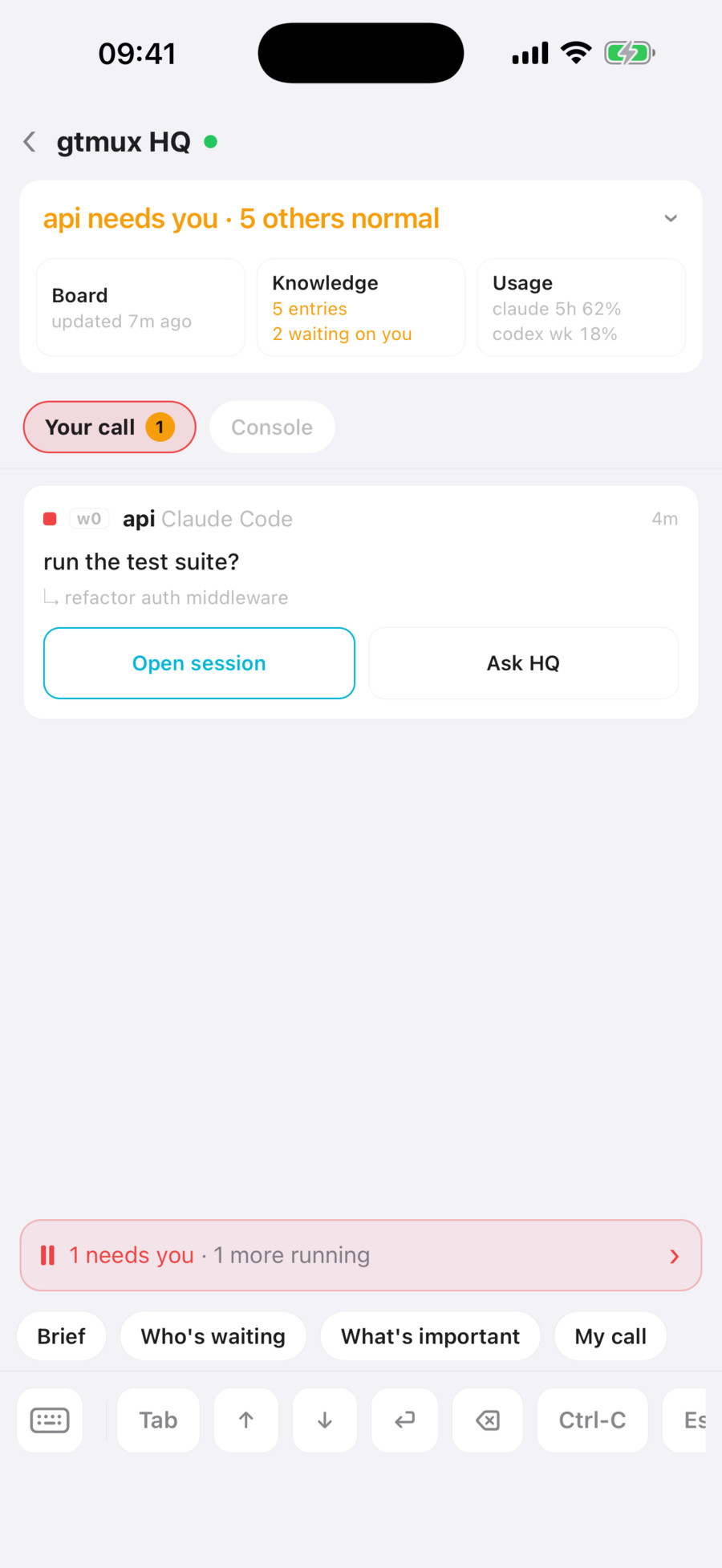 HQ on the phone: the items waiting for your call